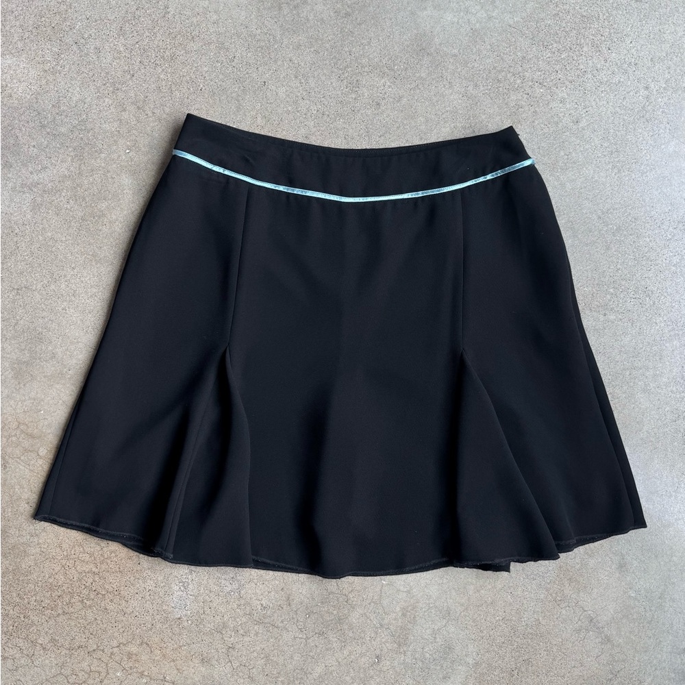 Vintage 90s Tehama Nancy Haley Black Pleated Mini Skirt